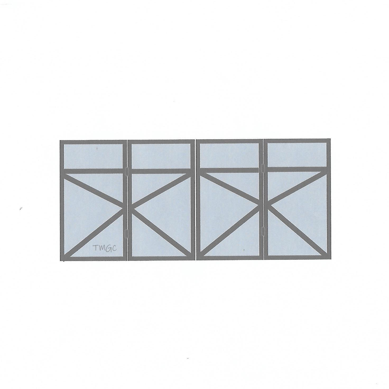 Hampton 12 - Blue Hawthorn East Trackless Bi-Fold Swing Gates