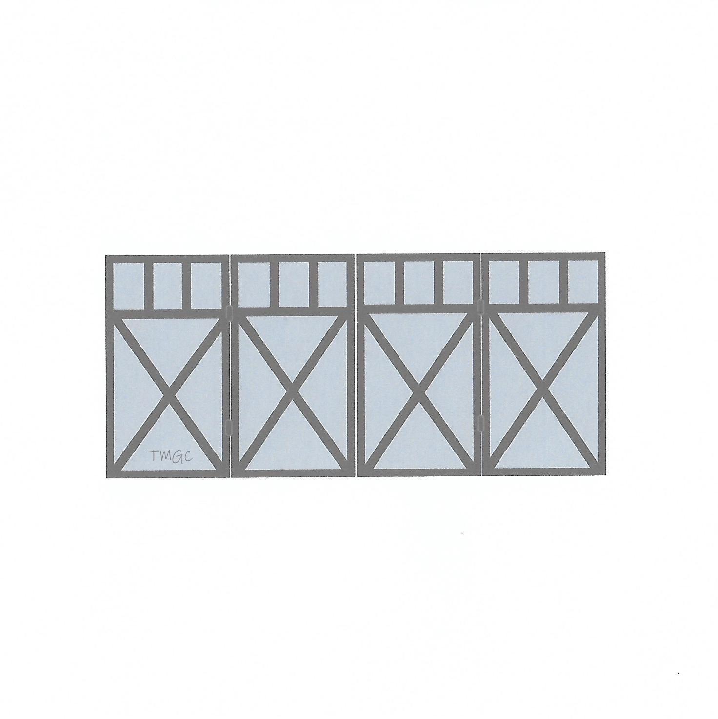 Hampton 14b - Blue Melbourne Motorised Gate Company- Bi-fold gates