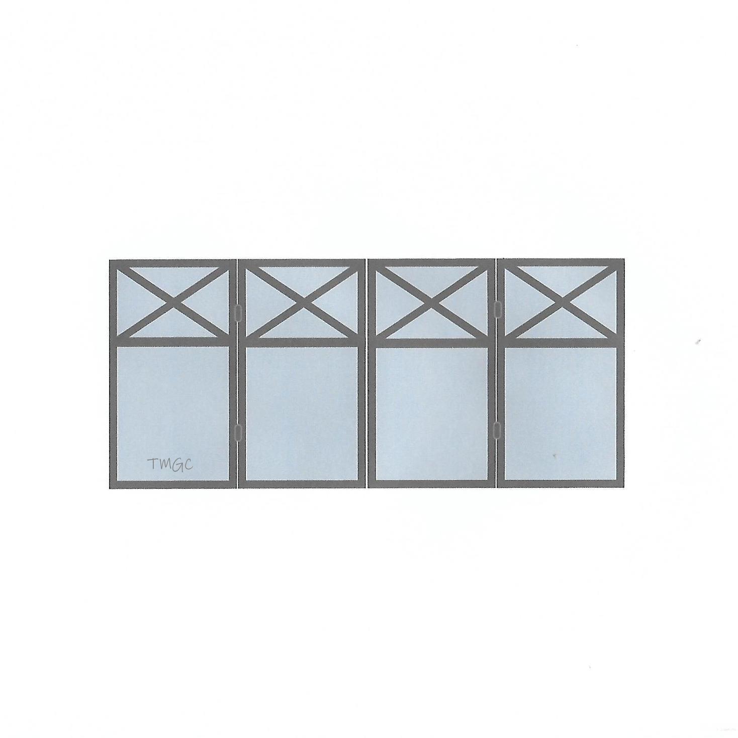 Hampton Blue 16a Hawthorn East Trackless Bi-Fold Swing Gates