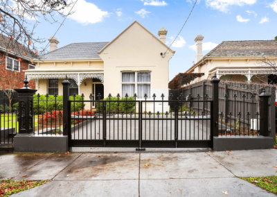 Black Bi-Fold Gate